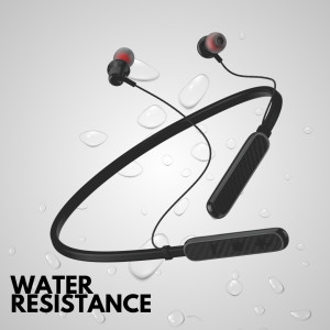 TecSox Spark 711 Bluetooth Neckband, 30 Hours Play Time, HD Mic & High Bass, 13mm Driver (Black)- Pack of 5