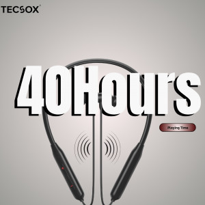 Tecsox Zapp 200 Black Neckband Ultimate Sound and Comfort- Pack of 5