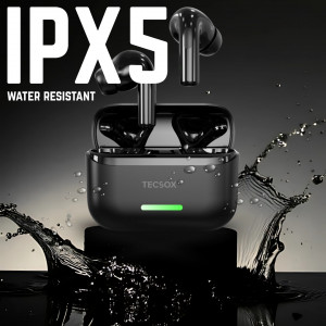TECSOX Bullet T41 Wireless Earbuds  30H Playtime, Deep Bass, 13mm Drivers, Crystal Clear Sound- Pack of 5