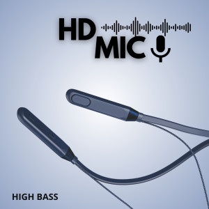 TecSox Spark 411 Bluetooth Neckband, 30 Hours Play Time, HD Mic & High Bass, 13mm Driver (Blue)- Pack of 5