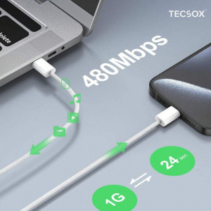 TecSox 25W Super-Fast USB Charger — High-Speed Charging Adapter- Pack of 5