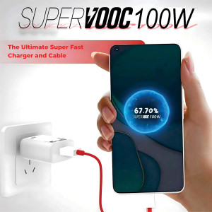 TecSox 100W Mobile Charger | Super VOOC Fast Charging | Travel Friendly | Android Compatible- Pack of 5