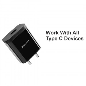 TecSox USB 3A Wall Charger — Compact Fast Charger- Pack of 5