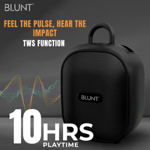 BLUNT SOUNDWAVE M3 - 15W Portable Bluetooth Speaker with TWS, FM, SD Card & Volume Control- Pack of 5