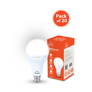 d.light 9W Green LED Inverter bulb/ Magic bulb with upto 4 hours backup - Pack of 20
