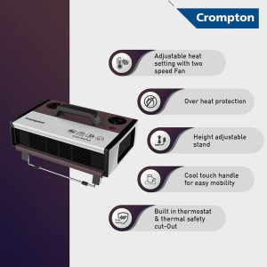 Crompton 2Kw Instaairohot Heat Convtr,Thermostat - Pack of 4
