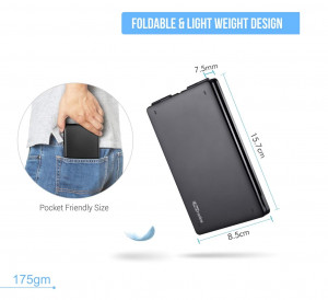 Portronics Chicklet Foldable QWERTY Keyboard Pack of  5