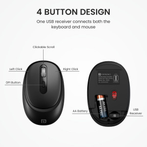 Portronics Key7 Combo Wireless Keyboard & Mouse Set  Pack  of  2