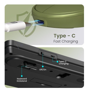Portronics Key11 Combo Rechargeable Wireless Keyboard and Mouse Set Pack of  2