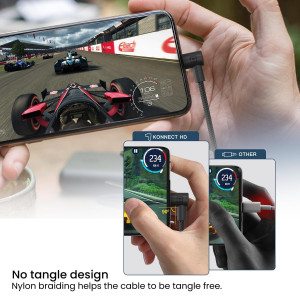 Portronics Konnect HD 3A Fast Charging Micro USB Cable Pack of 10