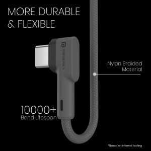 Portronics Konnect L Fast Charging 3A Type-C Cable Pack of 10