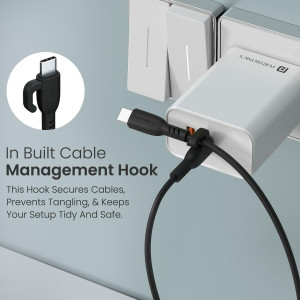 Portronics 60W Konnect Core 3 Type C to Type C Fast Charging Cable Cable Pack of 10