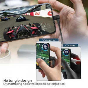 Portronics Konnect HD 8 Pin Cable Pack of 10