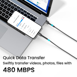 Portronics Konenct X USB to 8 Pin Cable Pack of 10