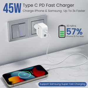 Portronics 45W Adapto 45C Type C SuperFast Charger Pack of  10