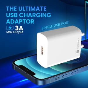 Portronics Adapto One Pro 18w 3A Mach USB Fast Charging Adaptor Pack of  10