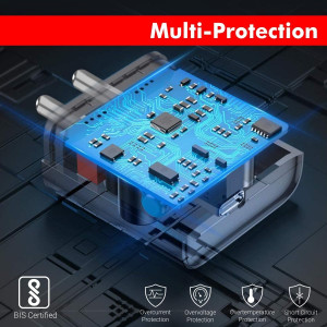 Portronics Adapto 20 Type C 20w Charger  Pack of 10