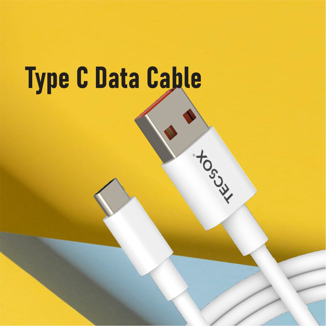 TecSox 33W Fast-Charging USB-A → USB-C Cable — High-Speed Charge & Data Sync- Pack of 10